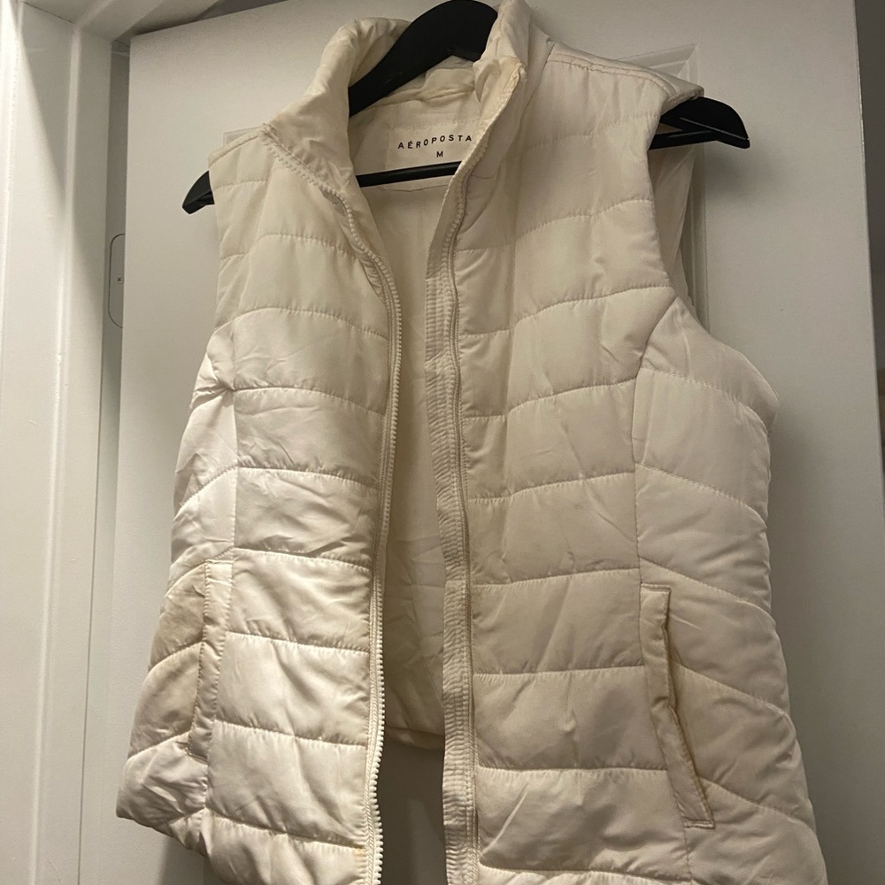 Aeropostale Women's White Vest